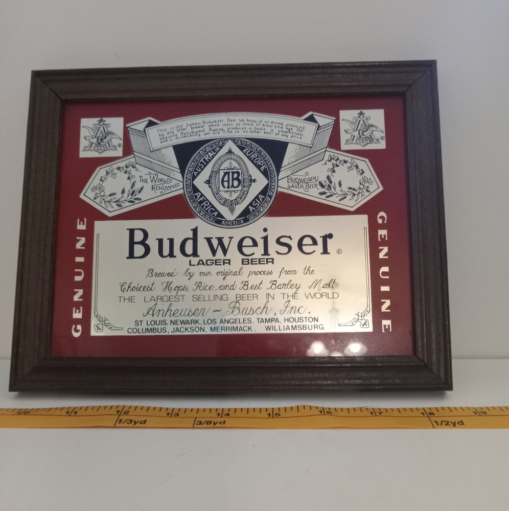 Budweiser Mirror Vintage